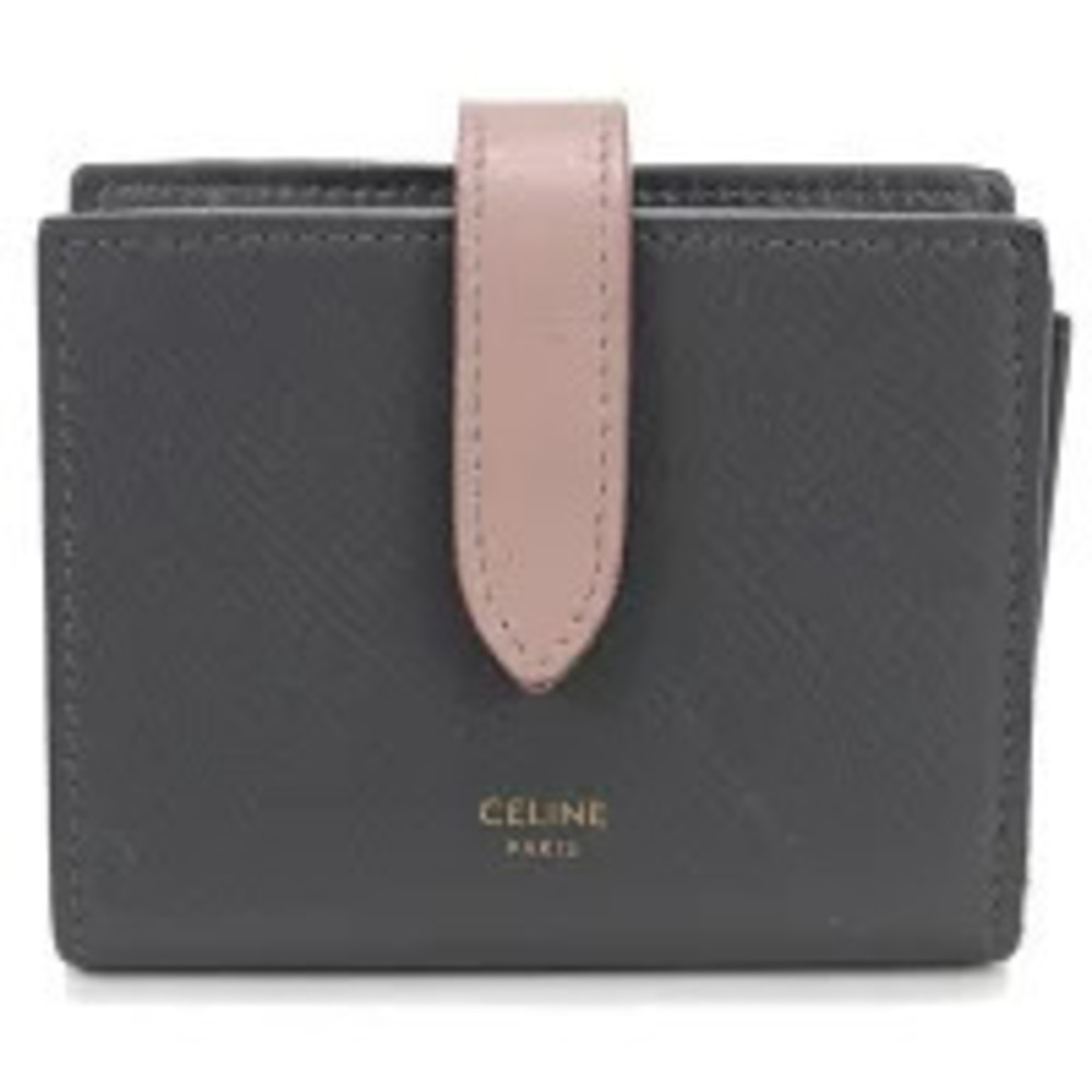 Celine Bi fold Wallet Compact Gray